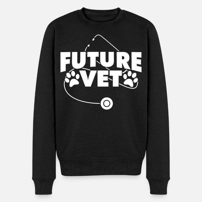 Veterinärstudent - Männer Premium Bio Pullover - Schwarz