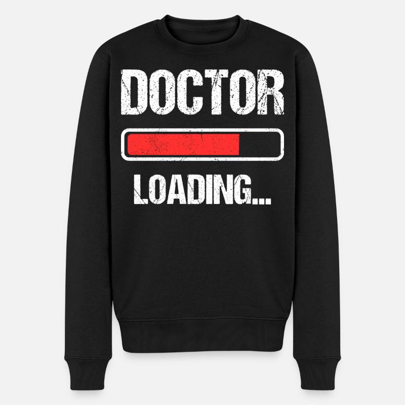 Doctor Loading I - Männer Premium Bio Pullover - Schwarz