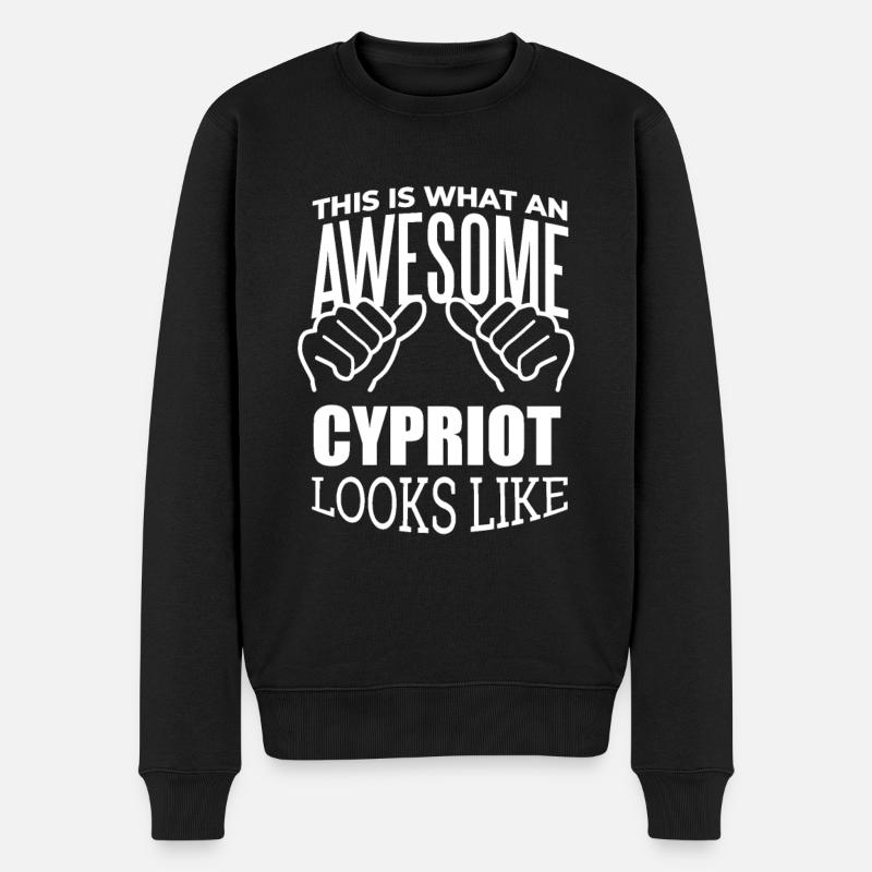 Chypre - Pull Premium bio Homme - noir