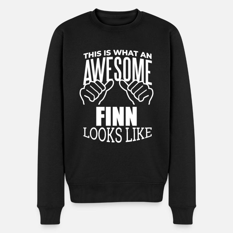 Finlande - Pull Premium bio Homme - noir