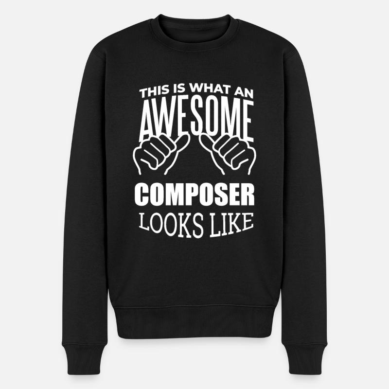 compose - Pull Premium bio Homme - noir