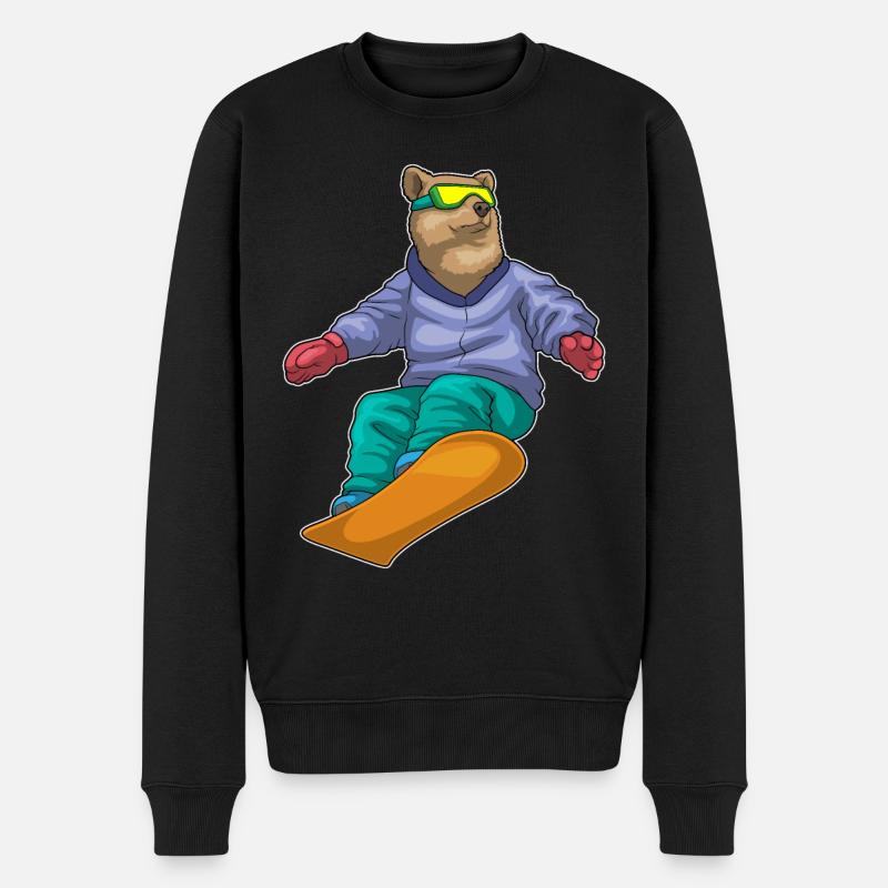 Bär Snowboard Sports d’hiver - Pull Premium bio Homme - noir