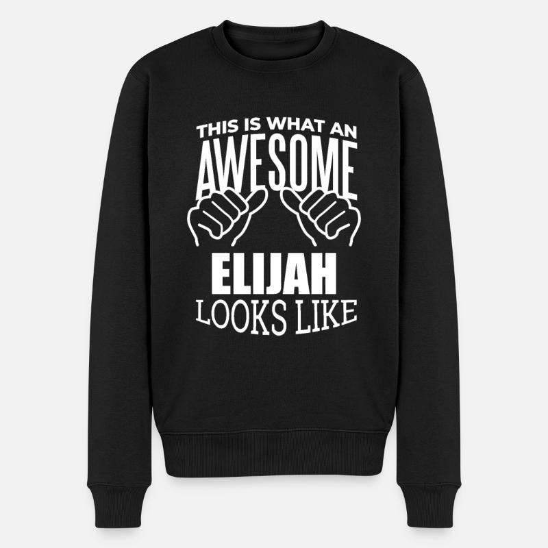 Elijah - Pull Premium bio Homme - noir