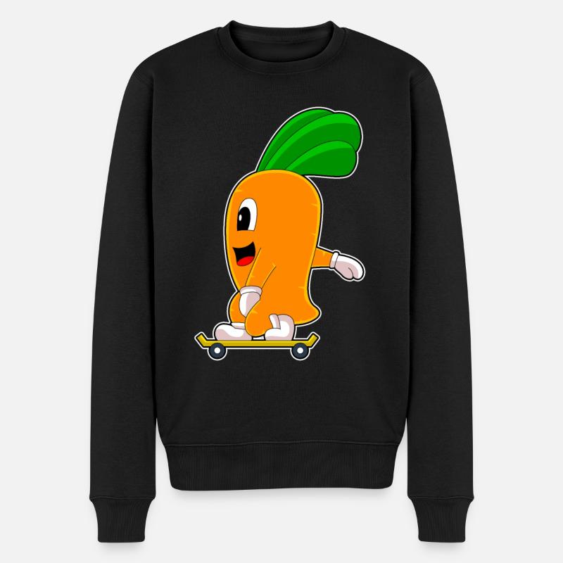 Carrot Skater Skateboard - Pull Premium bio Homme - noir