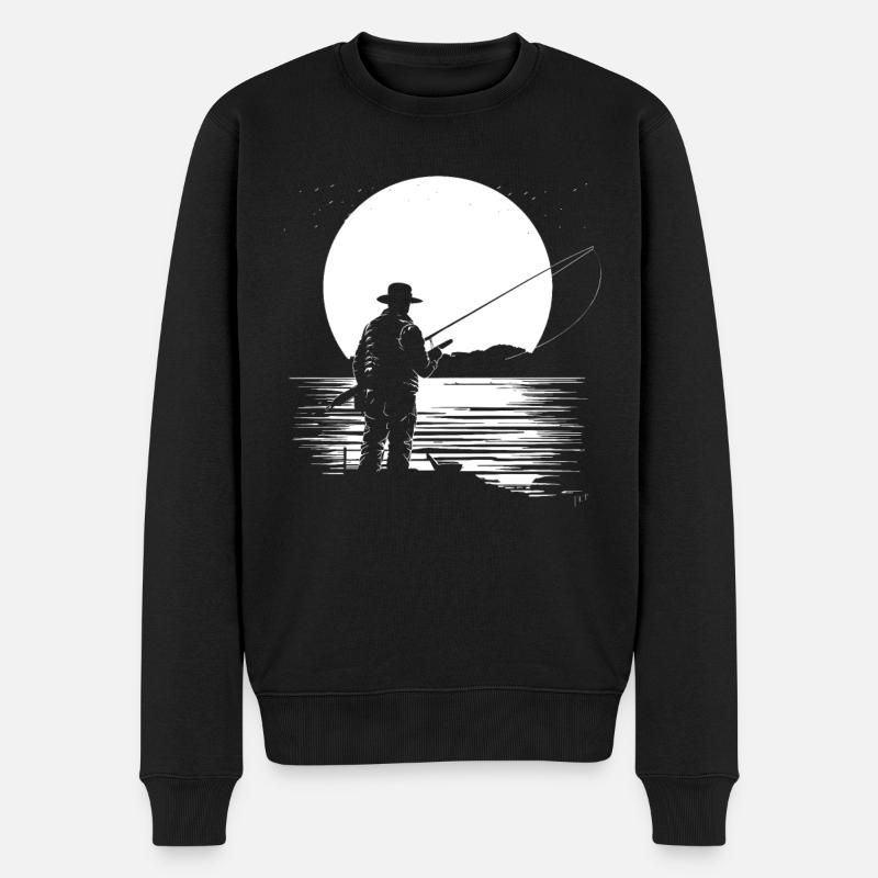 Graphiques de pêche - Pull Premium bio Homme - noir