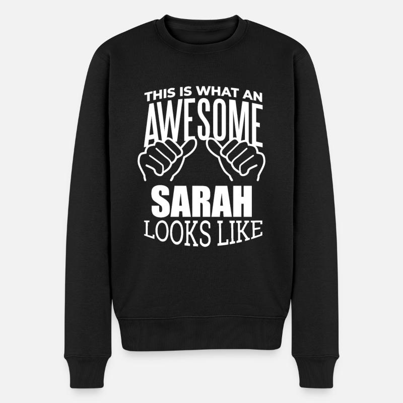Sara - Männer Premium Bio Pullover - Schwarz
