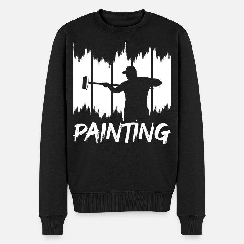 Peinture et vernissage - Pull Premium bio Homme - noir