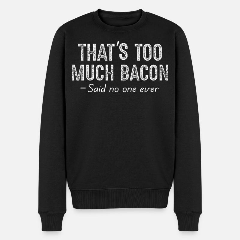 C’est trop de bacon - Pull Premium bio Homme - noir