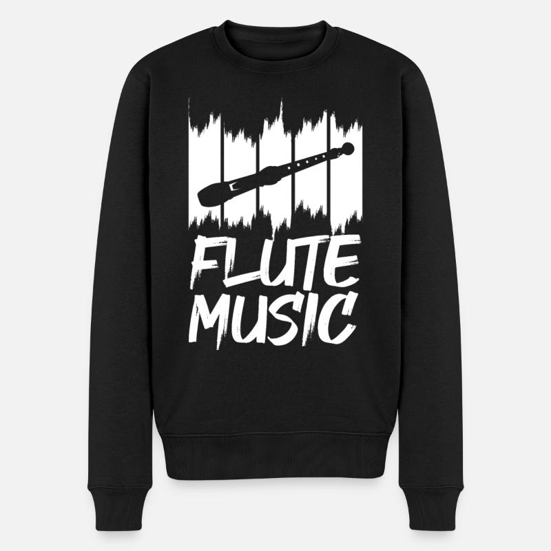 Musique de flûte amusante - Pull Premium bio Homme - noir