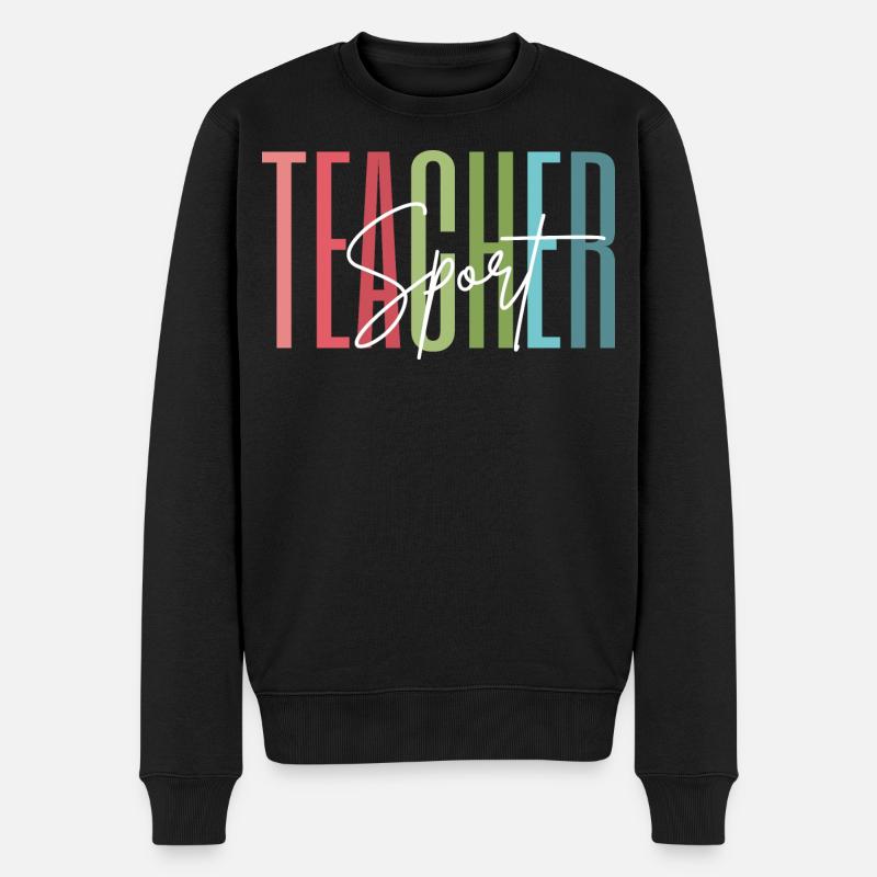 Sport Teacher Schule Geschenk - Männer Premium Bio Pullover - Schwarz
