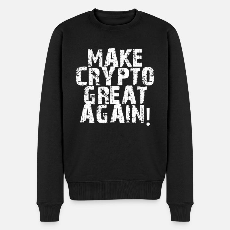 Dicton motivant pour les fans de crypto - Pull Premium bio Homme - noir