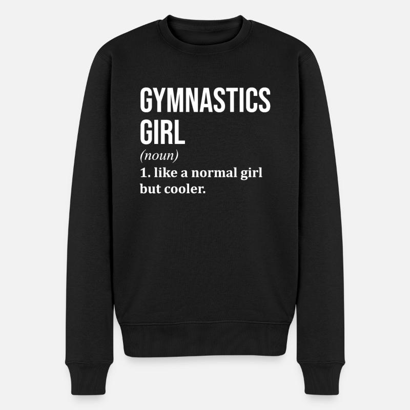 Gymnastik - Männer Premium Bio Pullover - Schwarz