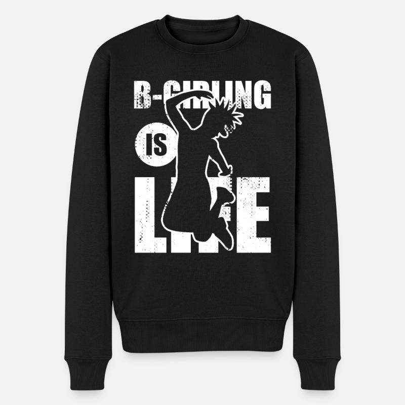 B Girling - Pull Premium bio Homme - noir