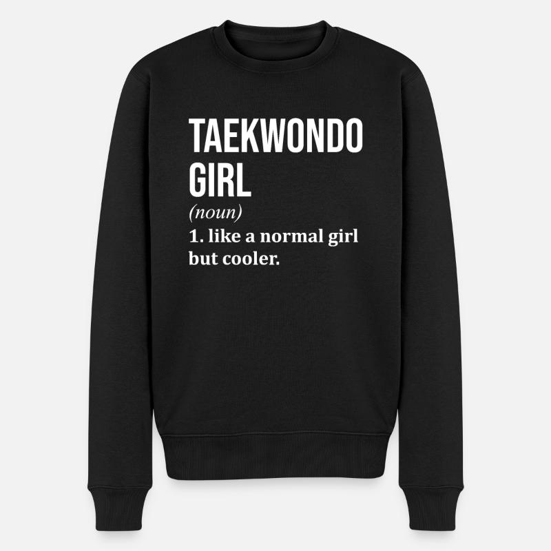 Taekwondo - Männer Premium Bio Pullover - Schwarz