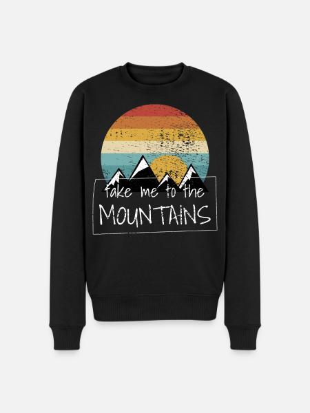 Hiking Hikes - Men's Premium Organic Jumper - black