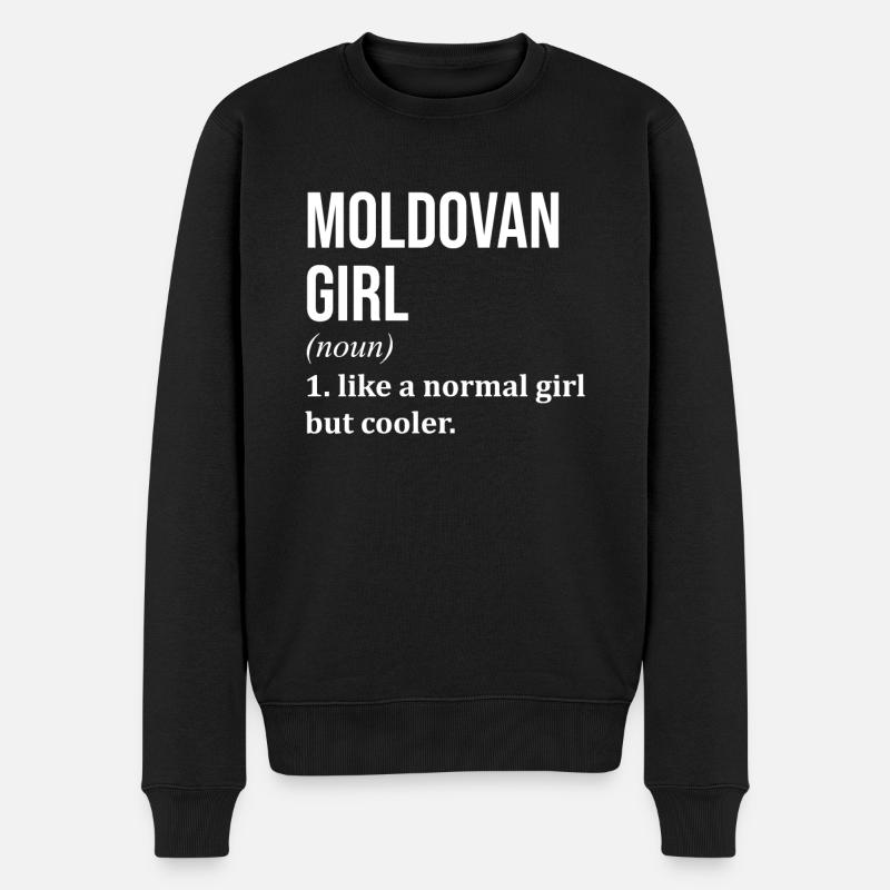 Moldavie - Pull Premium bio Homme - noir