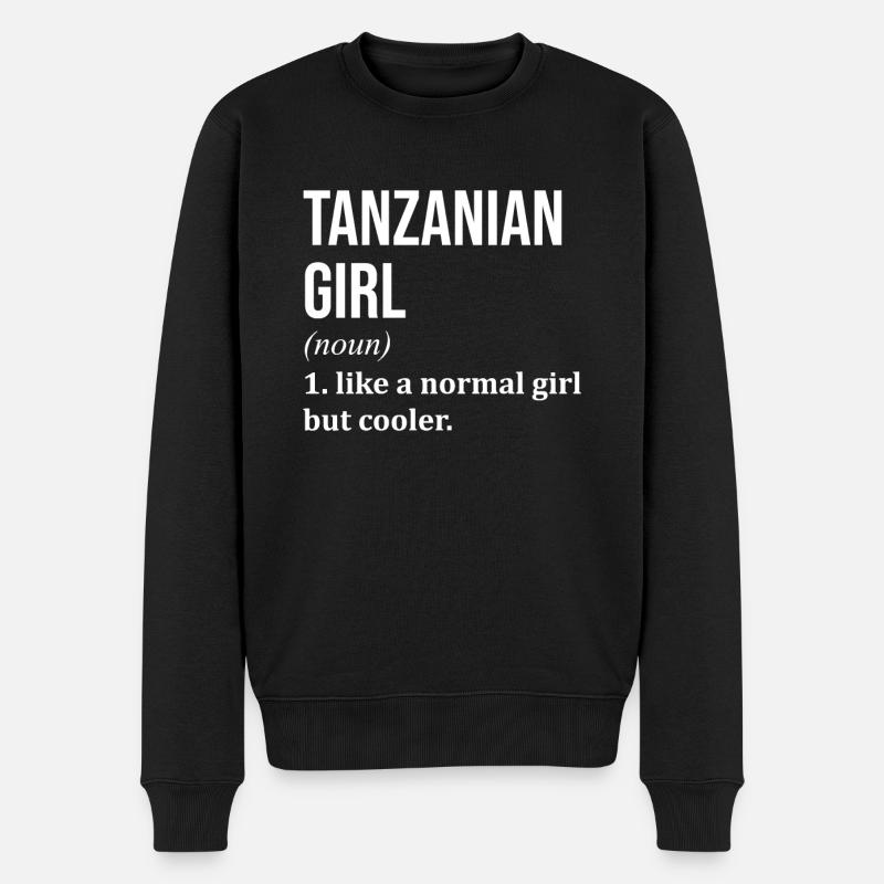 Tansania - Männer Premium Bio Pullover - Schwarz