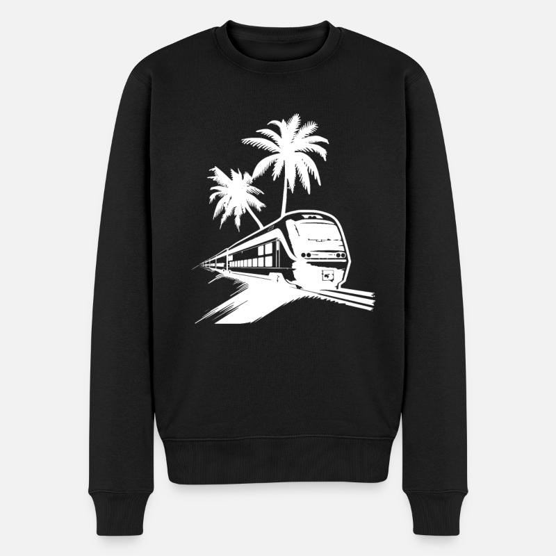 Croquis ferroviaire - Pull Premium bio Homme - noir