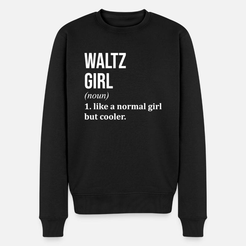 Walzer - Männer Premium Bio Pullover - Schwarz