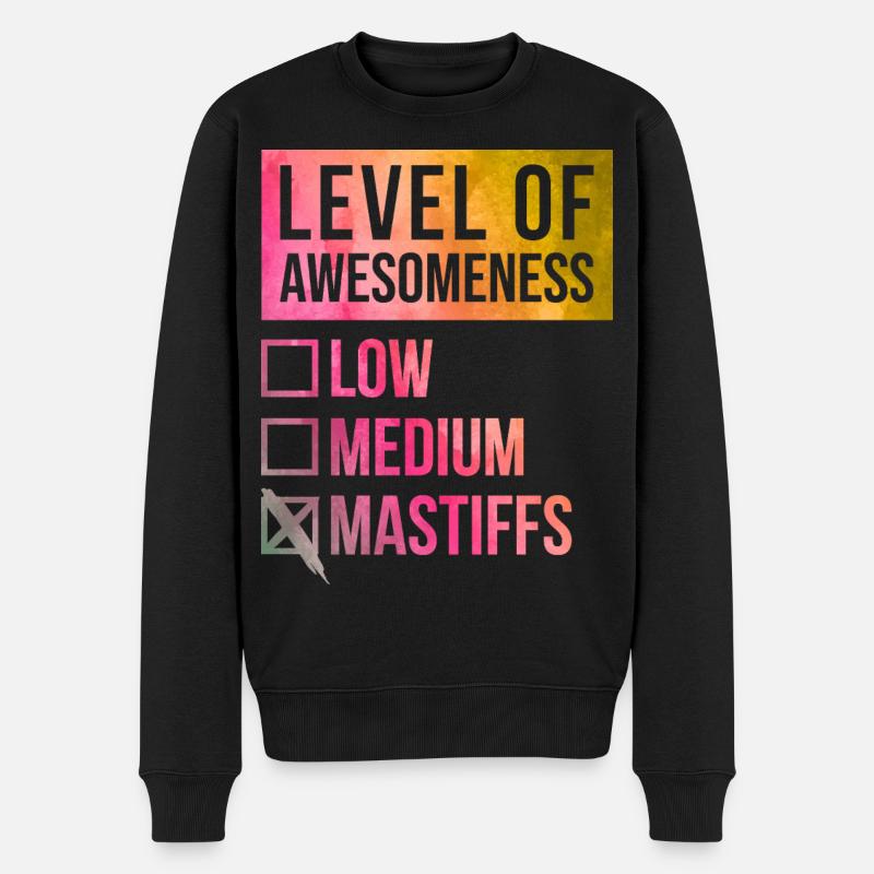 Dogge - Männer Premium Bio Pullover - Schwarz