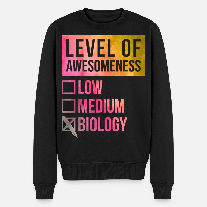 Biologie - Männer Premium Bio Pullover - Schwarz