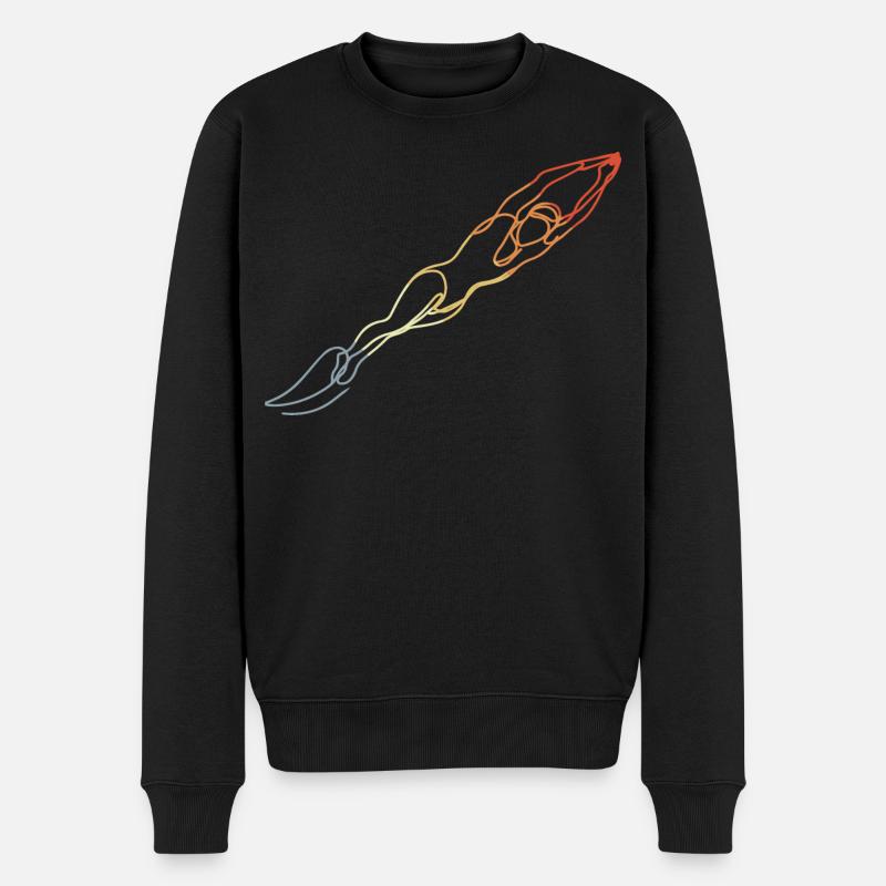 Natation Style Rétro - Pull Premium bio Homme - noir