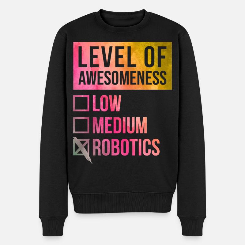 Robotertechnik - Männer Premium Bio Pullover - Schwarz