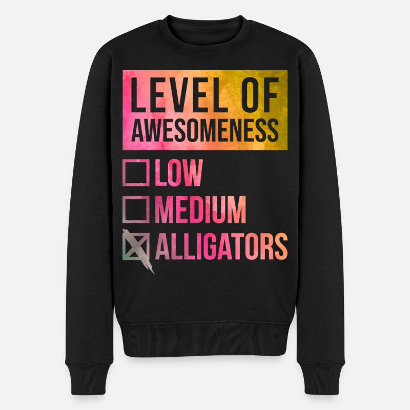 Alligator - Männer Premium Bio Pullover - Schwarz