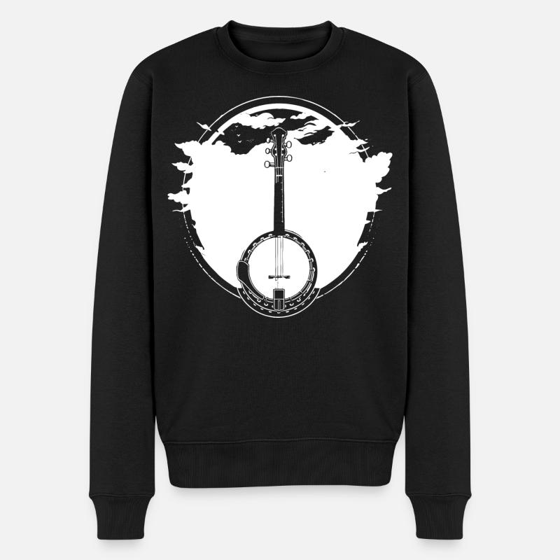 Croquis de banjo - Pull Premium bio Homme - noir