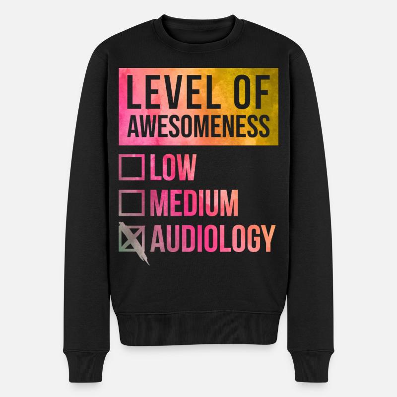 Audiologie - Männer Premium Bio Pullover - Schwarz