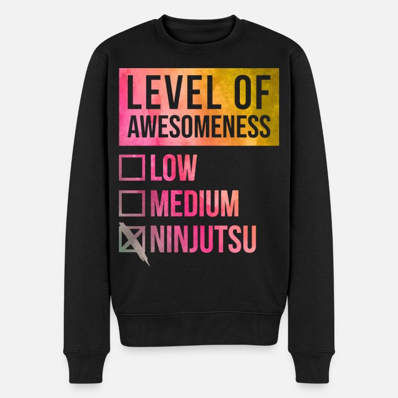 Ninjutsu - Männer Premium Bio Pullover - Schwarz