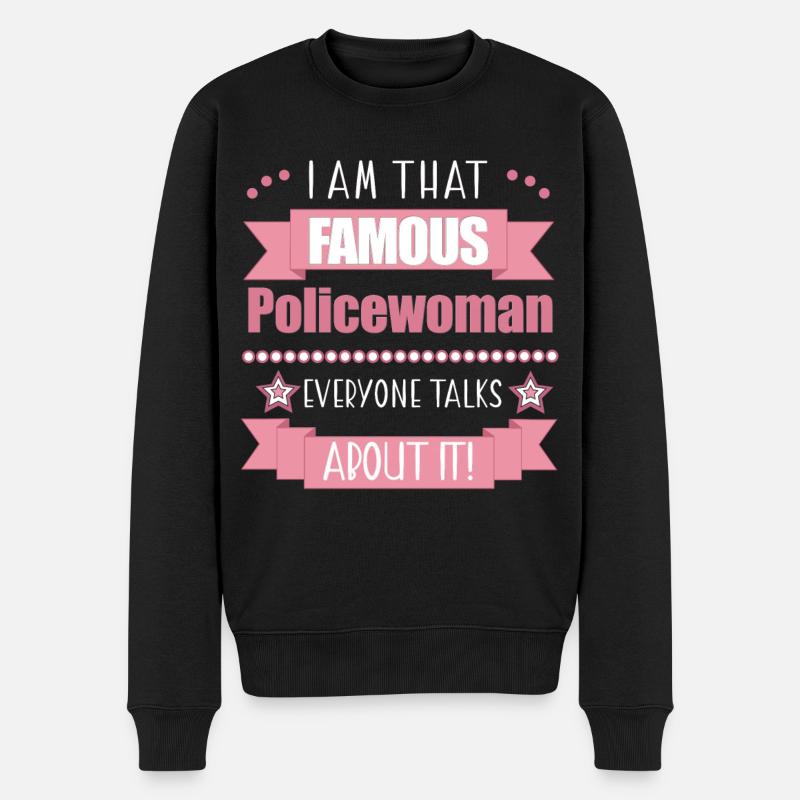 Policier Profession Dames Cadeau - Pull Premium bio Homme - noir