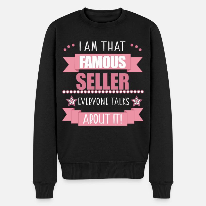 Vendeuse Profession Dames Cadeau - Pull Premium bio Homme - noir