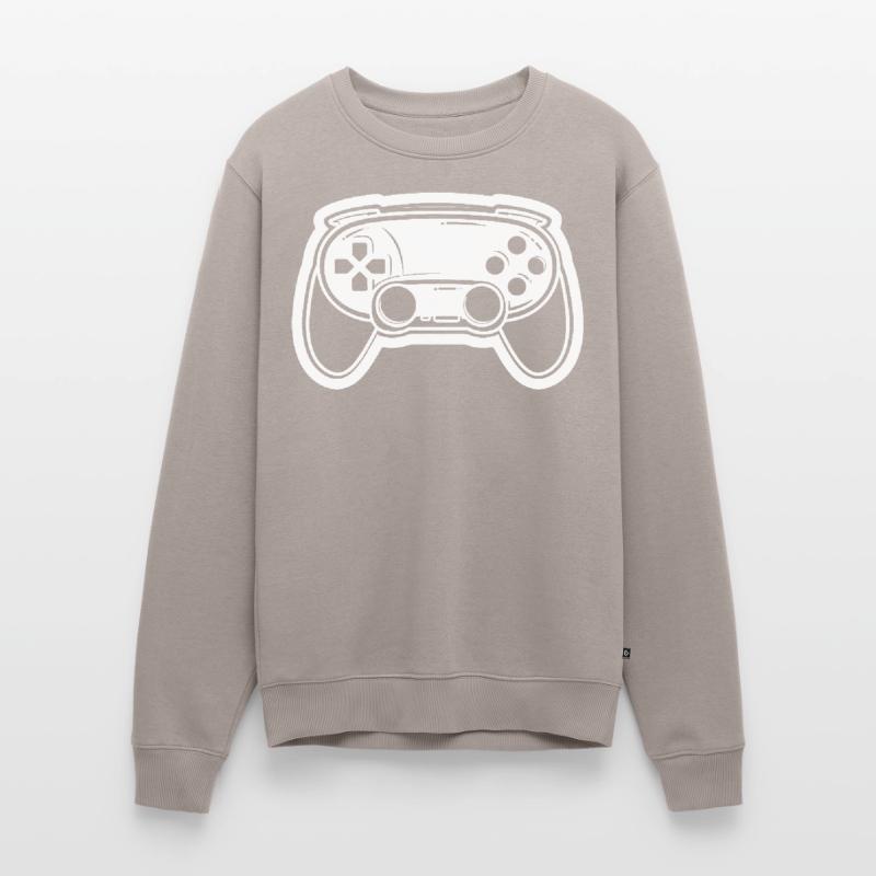 Videospiel Controller Zeichnung Männer Premium Bio Pullover