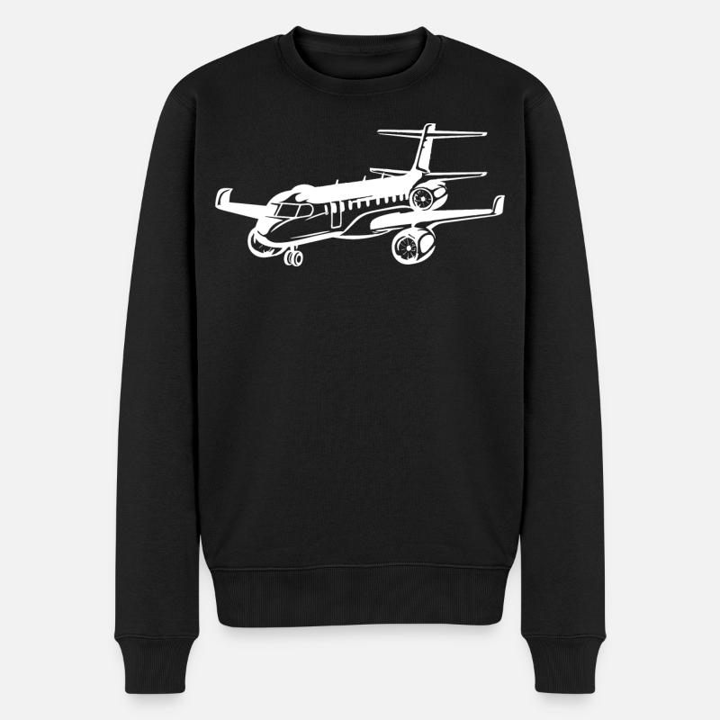 Dessin d’avion - Pull Premium bio Homme - noir