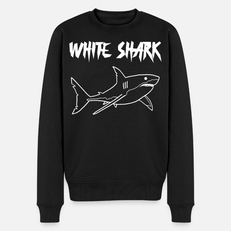 Requin blanc - Pull Premium bio Homme - noir