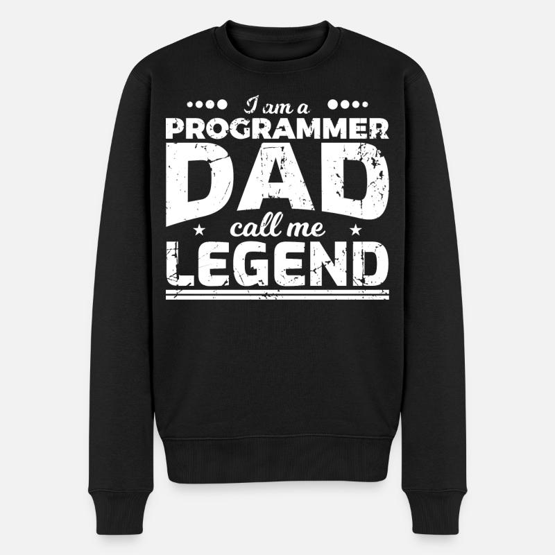 Coder Dad - Men's Premium Organic Jumper - black