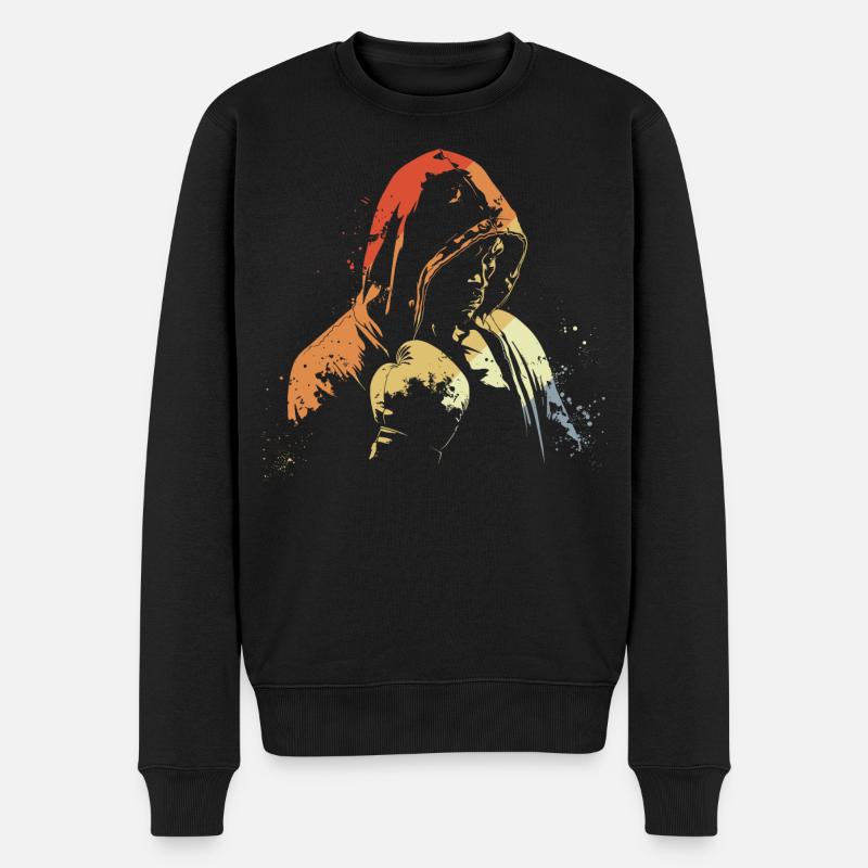 Kickboxing rétro - Pull Premium bio Homme - noir