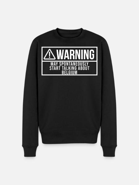 Belgien Belgien Belgien - Männer Premium Bio Pullover - Schwarz