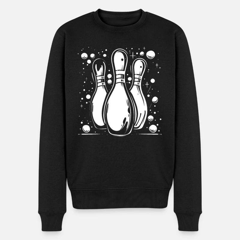 Bowling - Pull Premium bio Homme - noir