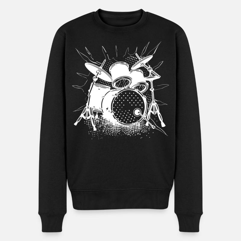 Graphiques de batterie - Pull Premium bio Homme - noir