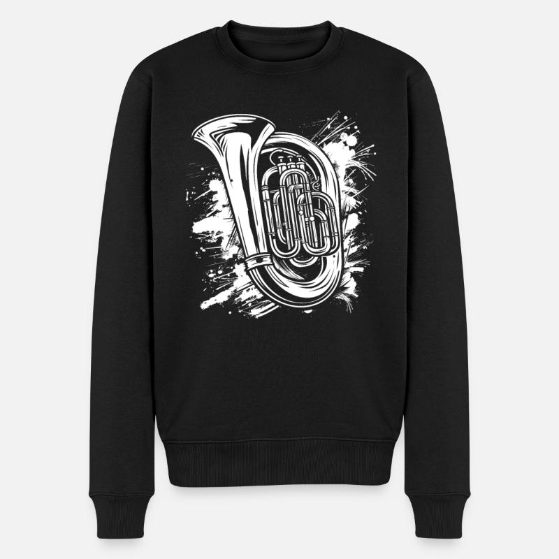 Tuba drôle - Pull Premium bio Homme - noir