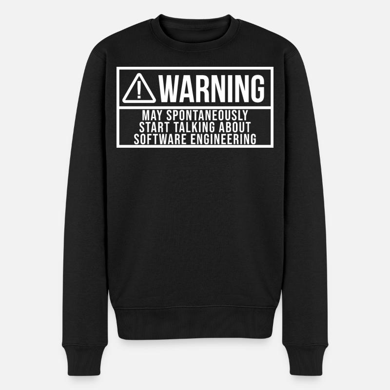 Anwendungsentwickler - Männer Premium Bio Pullover - Schwarz