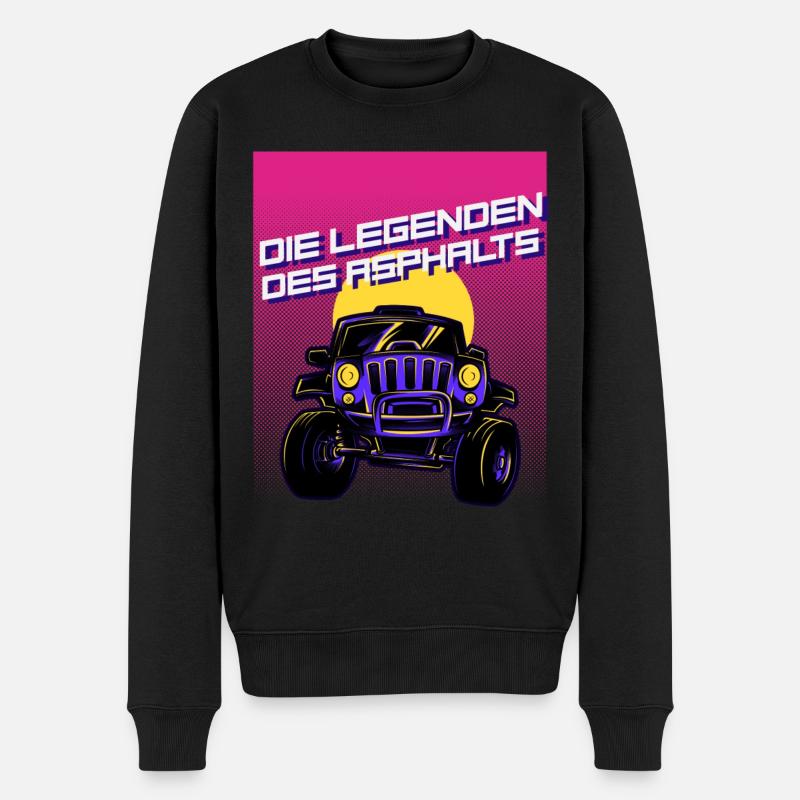 Les légendes de l’asphalte - Pull Premium bio Homme - noir