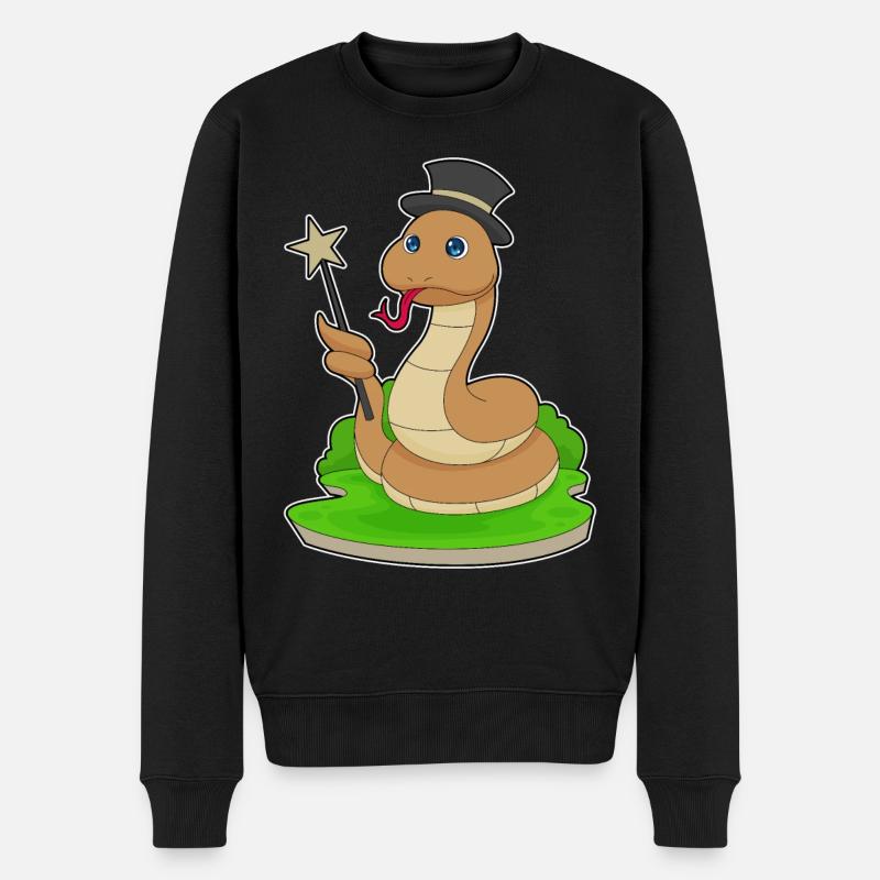 Serpent Sorcier Baguette - Pull Premium bio Homme - noir