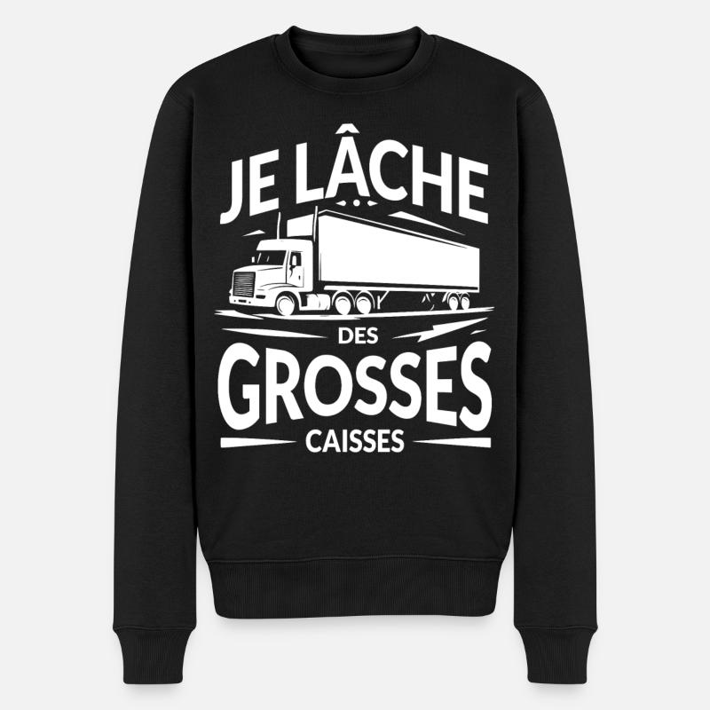 Je lâche des grosses caisses - Pull Premium bio Homme - noir