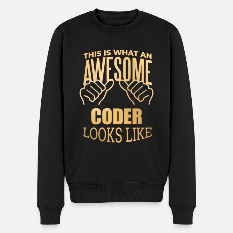 Coding Coding Coding - Men's Premium Organic Jumper - black