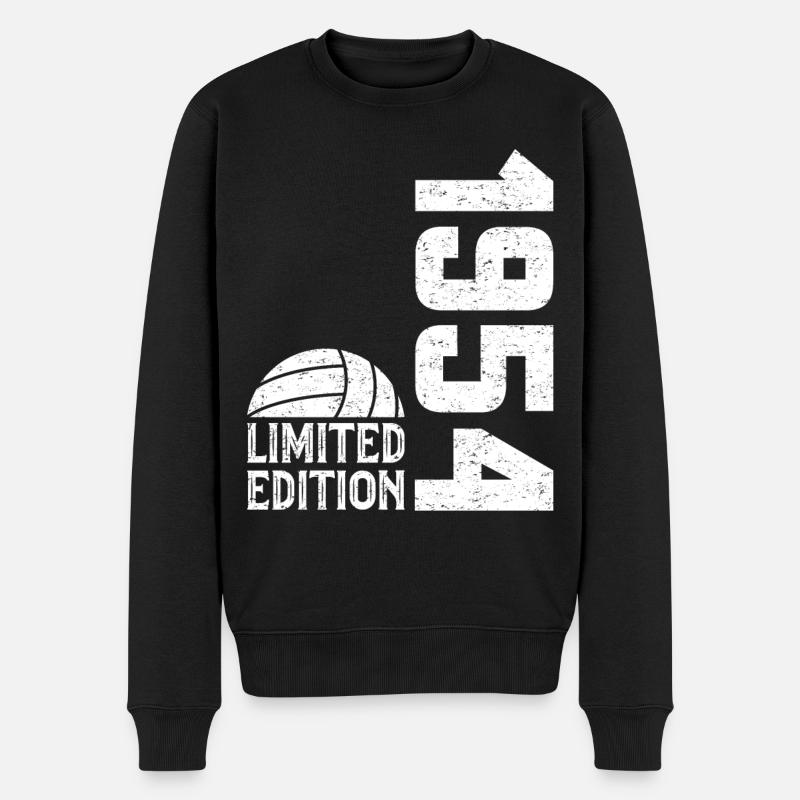70. Jubiläum 1954 Limited Edition Volleyball - Männer Premium Bio Pullover - Schwarz