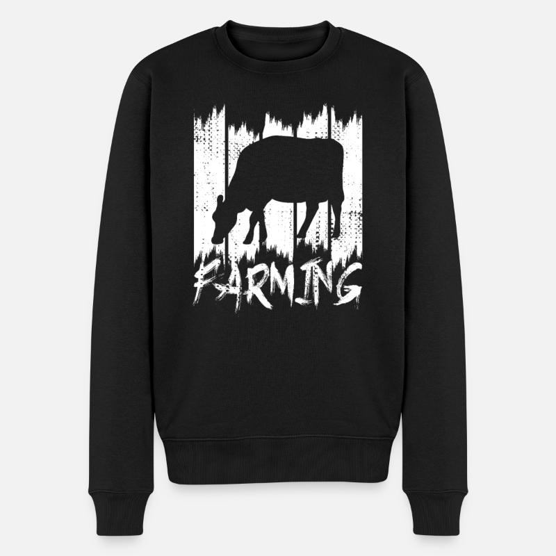 Éleveur de bovins - Pull Premium bio Homme - noir