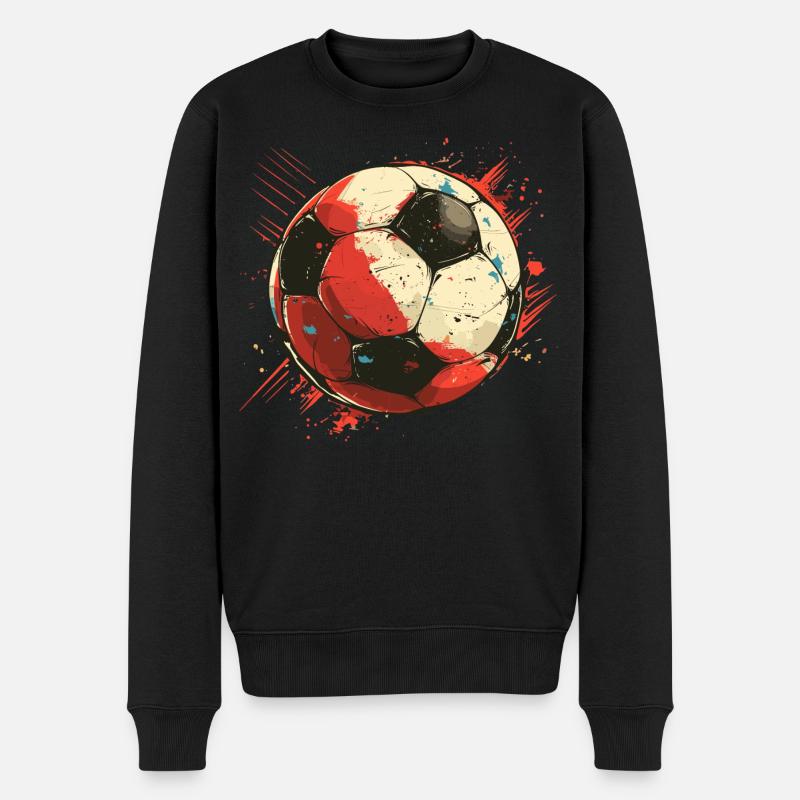 Graphismes de football - Pull Premium bio Homme - noir